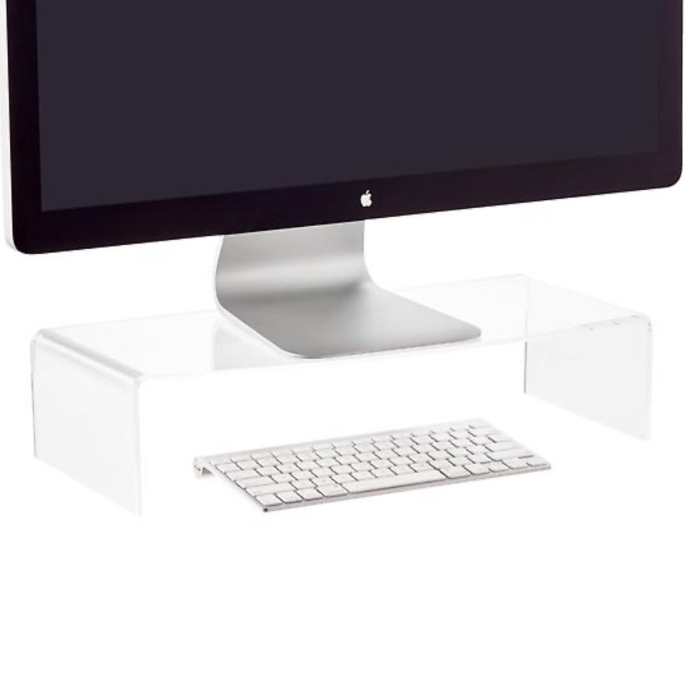 The Container Store Clear Acrylic Monitor Stand Riser